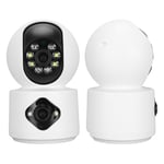 Home Security Camera Dual 2MP Lens Wireless WiFi Two Way Intercom Indoor Cam TDM