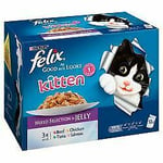 Felix As Good As It Looks Kitten Mixed 12 Pack - 100g - 594101