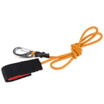 Elastic String Boating Kayak Paddle Safety Rod Leash With Ca Bright Orange