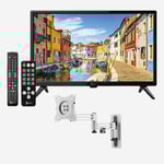 12 volt 19 tum HD TV LS10 för husbils PALCO 12v / 230v TV väggfäste paket
