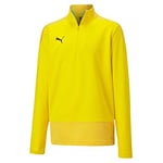 Puma teamGOAL 23 Training 1/4 Zip Top Jr Pull Mixte Enfant, Cyber Yellow-Spectra Yellow, FR : Taille Unique (Taille Fabricant : 164)