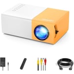 Mini videoprojecteur Vamvo YG300 Pro LED vidéoprojecteur, Portable Movie Retroprojecteur Soutenir 1080p, Cadeau Les Enfants,