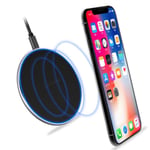 Fast Qi Wireless Charger Dock For Iphone X 8 Plus Xr Xs Samsung Gold