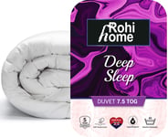 Rohi Deep Sleep Single Duvet - 7.5 Tog Soft Like Down for Warmer Summer Months - Baby Bath And Sleep Light Weight Quilt