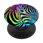 Zebra Pop mount Socket Watercolor African Horse Wild Animal PopSockets Swappable PopGrip