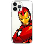 ERT GROUP Marvel Iron Man Coque de téléphone conçue pour iPhone 13 Pro 6,1 Pouces TPU Antichoc Coque de téléphone de Protection Bords surélevés Résistant aux Rayures Design Iron Man