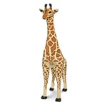 Melissa & Doug Giraffe Teddy, Giant Soft Toys, Cuddly Toy Giraffe Teddy, Giant Giraffe Toy, Stuffed Animal Cuddly Toys for Girls, Safari Nursery, Giraffe Plush Toys for 3+ Year - Brown