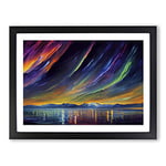 Special Aurora Borealis Vol.2 Abstract H1022 Framed Print for Living Room Bedroom Home Office Décor, Wall Art Picture Ready to Hang, Black A2 Frame (64 x 46 cm)