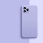 Liquid Silicone Case Designed for iPhone 12, Mini, Pro & Pro Max 5 Colours Premium Silicone, Full Body Protection : 3 Layer Shockproof Phone Cover Case (iPhone 12 Pro, Purple)