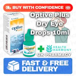 Optive Plus Dry Eye Drops 10ml - Soothing, Moisturising & Comfort - UK Pharmacy