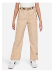 Nike Older Girls Nike Air Pants - Light Brown, Light Brown, Size Xs=6-8 Years