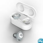 iFrogz Airtime Wireless Earbuds Headphones with Charging Case Quick Charge White