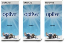 Optive Lubricant Eye Drops 10ml | Dry Eye Relief | Allergy Soothing X 3