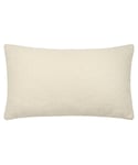 furn. Malham Shearling Fleece Rectangular Cushion Cover - Ivory - One Size