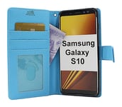 Standcase Wallet Samsung Galaxy S10 (G973F) (Ljusblå)