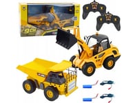 Lastare Bulldozer Tipper Set 1:24 Fjärrstyrd Rc 2In1