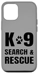 iPhone 12/12 Pro K-9 Search And Rescue K9 SAR Dog Paw Canine Handler Unit Case