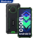 Blackview BV6200 Okrossbar mobiltelefon 13000mAh Android 13 6,56" 8GB+64GB 8MP+13MP Face ID, 3 kortplatser - Grön