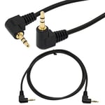 SuperWhole 3.5mm right angle mini plug Jack stereo aux audio Headphone Extension cable Wire 3FT