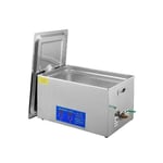 Ultrasonic Cleaner, 40kHz Frequency, Digital Control, 15L Capacity, Silver