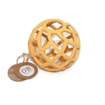 O.B Designs Eco-Friendly Teether Ball tyggelegetøj, bidering Tumeric 3m+ 1 stk.
