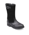 Start-Rite Girls Toasty Leather Zip-Up Water Resistant Boots - Black - Size S8.5 Standard fit