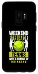 Coque pour Galaxy S9 Prévisions de week-end Tennis Sports drôles