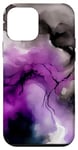 Coque pour iPhone 12 mini Asexuality Pride Art Ink Marble | Drapeau de fierté en marbre asexué