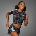 adidas Own the Run 3-Stripes Allover Print T-Shirt Women