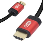 GINTOOYUN HDMI 2.1 Cable,8K Ultra High-Speed 48Gbps Lead | Supports 8K@60HZ, 4K@120HZ, 4320p, Compatible with Fire TV, 3D Support, Ethernet Function, 8K UHD, 3D-Xbox PlayStation PS3 PS4 PC etc (1.5M)