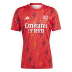 adidas Arsenal Tränings T-Shirt Pre Match - Better Scarlet/Vit adult HZ2193