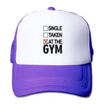 LLeaf Classic Baseball Cap, Single Taken at The Gym Fitted Hats-Adjustable Purple