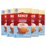Kenco Unsweetened Cappuccino Instant Coffee Sachets 8x11.1g (Pack of 5, Total 40