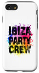 Coque pour iPhone SE (2020) / 7 / 8 Ibiza Party Crew coloré | Citation de vacances d'équipe 2024