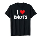 I Love Knots - Heart - Knot Tying Ship Boat Yacht Sailor T-Shirt