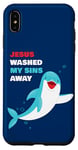 Coque pour iPhone XS Max Baptism Kids Christian Dolphin – Jesus Washed My Sins Away