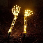 Halloween LED-ljus Glödande Skelett Dekoration Lysande Arm - 2st