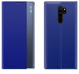 Flip Fodral Slim - Xiaomi Redmi Note 8 PRO Blå (time-view)