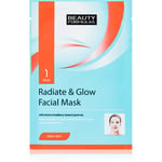 Beauty Formulas Clear Skin Radiate & Glow Blegende ansigtsmaske til regenerering af huden 1 stk.