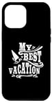 iPhone 15 Plus My Best Vacation Adventure Travel Beach Surf Case
