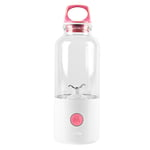 Portable 700ml USB Rechargeable Electrical Juicer Maker Bottle Fresh Powerful Juice Blender Cup for Home Office Gym College Travel Outdoor Activities Pink