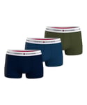 Tommy Hilfiger Mens 3-Pack Boxer Shorts in Multi colour - Multicolour Cotton - Size Small