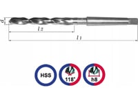 Baildon Din 345 Rn Nwkc Metallborr 14 Mm, Hss (S), 189-108 Mm (Mk1-Skaft)