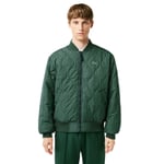 Lacoste Mens Reversible Quilted Bomber Jacket - Abysm/Sequoia - M