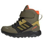 adidas Terrex Trailmaker High Cold.RDY Hiking Mountain Boots, Focus Olive/Pulse Olive/Impact Orange, 2.5 UK Child