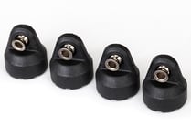 Traxxas TRX-8361 Shock Caps w/Hollow Balls Black (4)