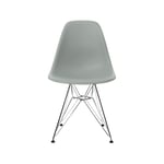 Vitra Eames Plastic Side Chair RE DSR stol 24 light grey-chrome
