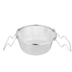 Luoji Stainless Steel Portable Frying Basket, French Fries Basket Tableware Cooking Tool Fryer Strainer, Stainless Steel Chip Pan Basket Deep Fryer Basket, Portable Colander Home Kitchen