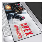 Mouse Mat Apex Legend XXL Anime Mouse Pad, Speed Gaming Mouse Mat, Extra Large 900 x 400 x 3mm, Water-Resistant Mousepad with Non-Slip Rubber Base,Smooth Cloth Surface for computer PC, B