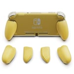 Skull & Co. GripCase Lite: A Comfortable Protective Case with Replaceable Grips [to fit All Hands Sizes] for Nintendo Switch Lite [No Carrying Case] - Yellow